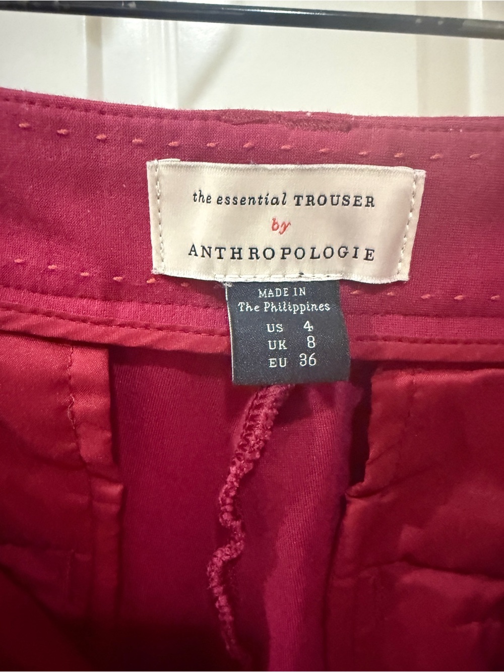 Anthropologie Raspberry Flare Pants - Picture 2 of 3